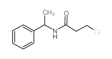 3-Chloro-N-(1-phenylethyl)propanamide结构式