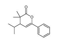 3,3-dimethyl-6-phenyl-4-propan-2-yl-4H-pyran-2-one结构式