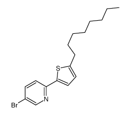 5-bromo-2-(5-octylthiophen-2-yl)pyridine结构式