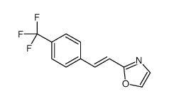 2-[2-[4-(trifluoromethyl)phenyl]ethenyl]-1,3-oxazole Structure