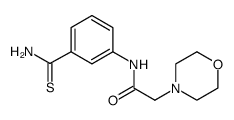 4-Morpholineacetamide, N-[3-(aminothioxomethyl)phenyl] Structure