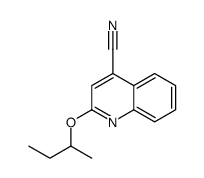 Cinchoninonitrile,2-sec-butoxy- (4CI) Structure