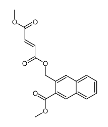 1-((3-(methoxycarbonyl)naphthalen-2-yl)methyl) 4-methyl but-2-enedioate结构式