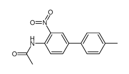 N-(4'-methyl-3-nitro-biphenyl-4-yl)-acetamide Structure