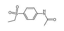 4-(Aethylsulfonyl)acetanilid结构式