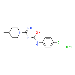 1-(4-CHLORO-PHENYL)-3-[IMINO-(4-METHYL-PIPERIDIN-1-YL)-METHYL]-UREA HYDROCHLORIDE结构式