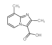 2,8-Dimethylimidazo[1,2-a]pyridine-3-carboxylic acid structure