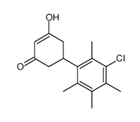 5-(3-chloro-2,4,5,6-tetramethylphenyl)-3-hydroxycyclohex-2-en-1-one结构式