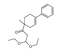 3,3-diethoxy-1-(1-methyl-4-phenylcyclohex-3-en-1-yl)propan-1-one Structure