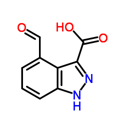 4-Formyl-1H-indazole-3-carboxylic acid Structure