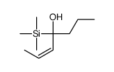 4-trimethylsilylhept-2-en-4-ol结构式