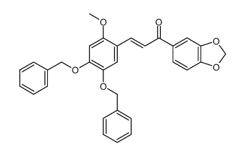 4,5-dibenzyloxy-2-methoxy-3'4'-methylenedioxychalcone结构式