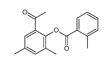 (2-acetyl-4,6-dimethylphenyl) 2-methylbenzoate Structure