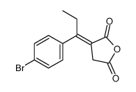 3-[1-(4-bromophenyl)propylidene]oxolane-2,5-dione结构式