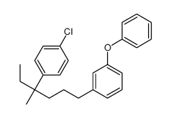 1-chloro-4-[3-methyl-6-(3-phenoxyphenyl)hexan-3-yl]benzene Structure