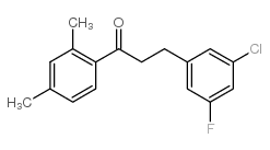 3-(3-CHLORO-5-FLUOROPHENYL)-2',4'-DIMETHYLPROPIOPHENONE picture