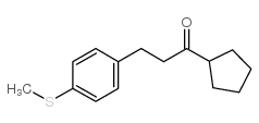 CYCLOPENTYL 2-(4-THIOMETHYLPHENYL)ETHYL KETONE结构式