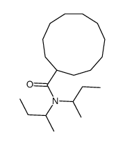 N,N-di(butan-2-yl)cycloundecanecarboxamide结构式