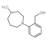 [2-(4-Methyl-1,4-diazepan-1-yl)phenyl]methanol结构式