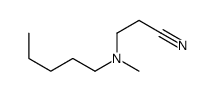 3-[methyl(pentyl)amino]propanenitrile Structure