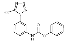 1-(3-phenoxycarbamidophenyl)-5-mercaptotetrazole structure