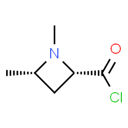 2-Azetidinecarbonyl chloride, 1,4-dimethyl-, cis- (9CI) Structure