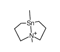 1,5,5-trimethyl-1-aza-5-stannabicylco{3.3.0(1,5)}octane Structure