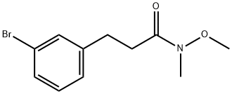 3-(3-Bromophenyl)-N-methoxy-N-methylpropanamide Structure