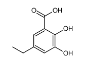 5-ethyl-2,3-dihydroxybenzoic acid结构式