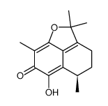 (R)-4,5-Dihydro-6-hydroxy-2,2,5,8-tetramethyl-2H-naphtho[1,8-bc]furan-7(3H)-one结构式