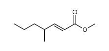 (E)-4-Methyl-2-heptensaeure-methylester Structure