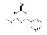 2-N,2-N-dimethyl-6-pyridin-3-yl-1,3,5-triazine-2,4-diamine结构式