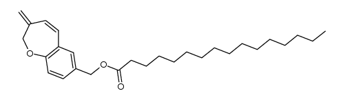 (2,3-dihydro-3-methylenebenzo[b]oxepin-7-yl)methyl palmitate Structure