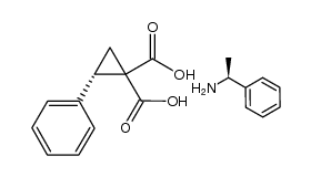 (S)-1-phenylethanaminium (2S)-1-carboxy-2-phenylcyclopropanecarboxylate Structure