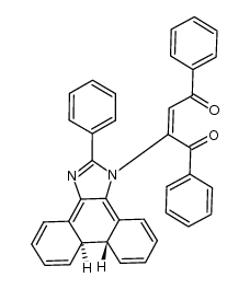 (E)-1,4-diphenyl-2-((7aR,7bR)-2-phenyl-7a,7b-dihydro-1H-phenanthro[9,10-d]imidazol-1-yl)but-2-ene-1,4-dione Structure