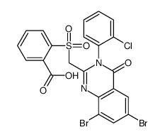 2-[[6,8-dibromo-3-(2-chlorophenyl)-4-oxo-quinazolin-2-yl]methylsulfony l]benzoic acid picture