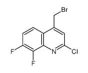 4-(bromomethyl)-2-chloro-7,8-difluoroquinoline结构式