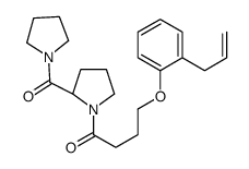 4-(2-prop-2-enylphenoxy)-1-[(2S)-2-(pyrrolidine-1-carbonyl)pyrrolidin-1-yl]butan-1-one结构式