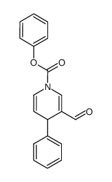 phenyl 3-formyl-4-phenyl-4H-pyridine-1-carboxylate:结构式