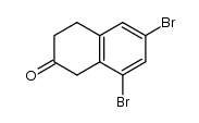 6,8-dibromo-2-tetralone结构式