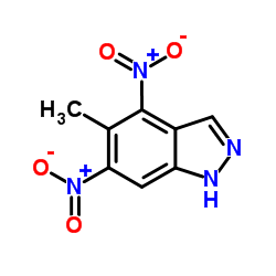 5-Methyl-4,6-dinitro-1H-indazole Structure