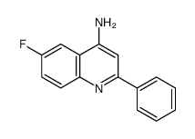 4-Amino-6-fluoro-2-phenylquinoline structure