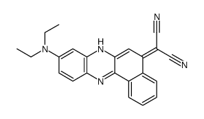 2-[9-(diethylamino)-7H-benzo[a]phenazin-5-ylidene]propanedinitrile结构式