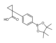 1-(4-(4,4,5,5-TETRAMETHYL-1,3,2-DIOXABOROLAN-2-YL)PHENYL)CYCLOPROPANECARBOXYLIC ACID Structure