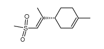 (R,E)-1-methyl-4-(1-(methylsulfonyl)prop-1-en-2-yl)cyclohex-1-ene结构式