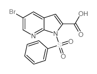 5-溴-1-(苯磺酰基)-1h-吡咯并[[2,3-b]吡啶-2-羧酸图片