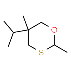 1,3-Oxathiane,2,5-dimethyl-5-(1-methylethyl)-(9CI) structure