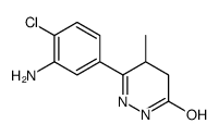 6-(3-Amino-4-chlorophenyl)-4,5-dihydro-5-methyl-3(2H)-pyridazinone Structure