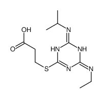 Atrazine-3-mercaptopropanoic acid结构式