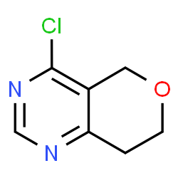 4-Chloro-7,8-dihydro-5H-pyrano[4,3-d]pyrimidine结构式